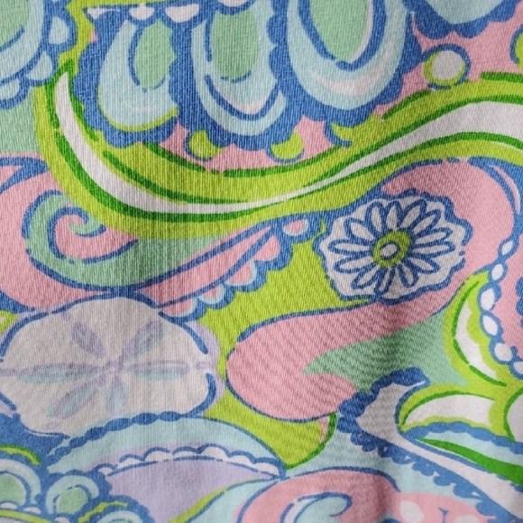 Lilly Pulitzer Blue and Green Fitted Short Sleeve Tee - Picture 5 of 11
